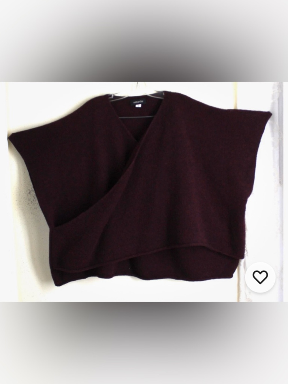 Eskandar Wool Blend CrissCross Sweater, One Size